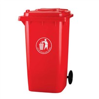 360L Olwynion Cynhwysydd Sbwriel Plastig Awyr Agored