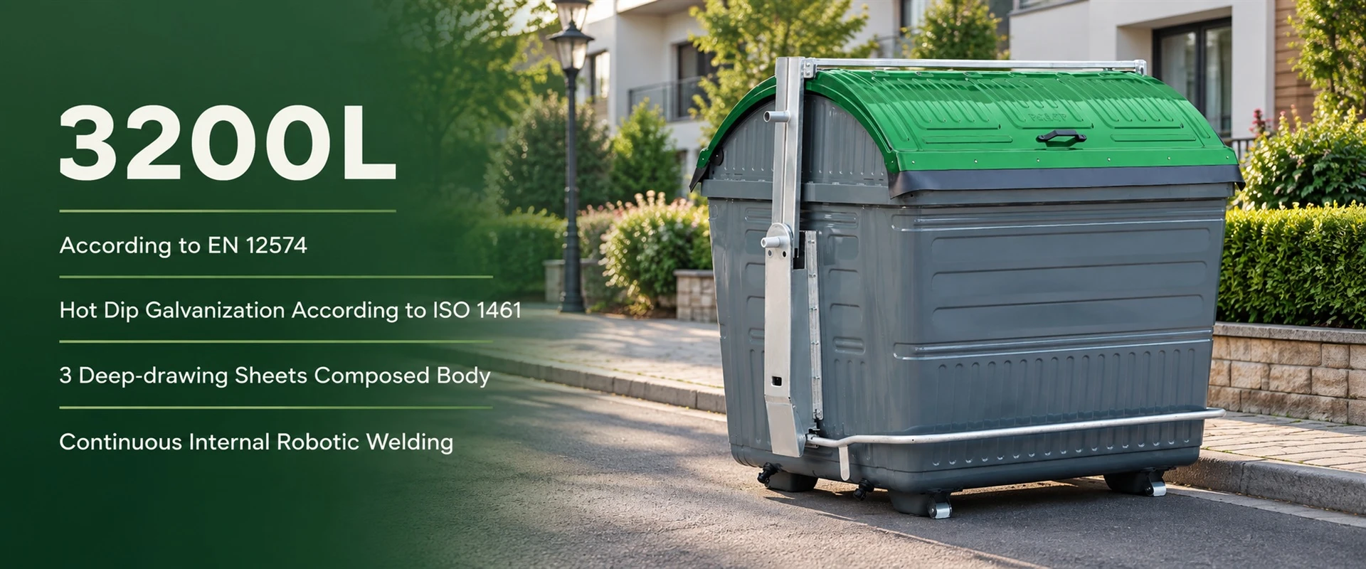 3200L Waste Container